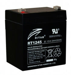 Ritar Akkumulátor 12V 4, 5Ah Jobb+ Szünetmentes RT1245E