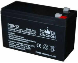 POWER KINGDOM Akkumulátor 12V 9Ah Szünetmentes PK12-9
