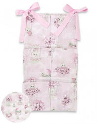 Baby Shop zsebes tároló - rózsaszín virágos nyuszi - babastar