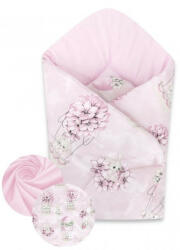 Baby Shop kókuszpólya 75x75cm - rózsaszín virágos nyuszi - babastar