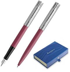 Waterman Set pix+stilou Waterman Allure Deluxe roz mat cu accesorii cromate (PAR-SETPSWATALL3)