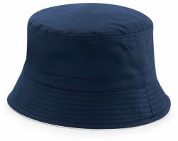 Beechfield Kifordítható pamut sapka - Sötétkék / fehér | S/M (B686-1000038767)