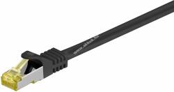 Goobay UTP kábel CAT7, fekete, 3m, RJ45 csatlakozó