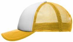 Daiber Șapcă copii 5 panele MB071 - Albă / aurie galbenă | uni copii (MB071-46924)