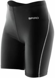 SPIRO Pantaloni scurți de sport pentru femei BodyFit - Neagră | XL/XXL (SPIRO-S250F-1000158388)