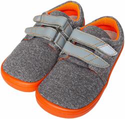 Beda Gyerek barefoot légáteresztő tépőzáras tornacipő Beda, szürke gyermek méretek 32 - woolville - 24 170 Ft