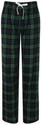 SF (Skinnifit) Pantaloni de pijama din flanelă pentru femei - Albastru închis / verde | XL (SK083-1000224165)
