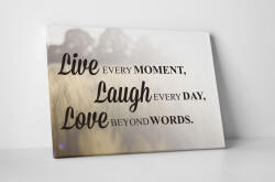 4 Decor Tablou canvas : Live, Laugh, Love - beestick-deco - 104,00 RON