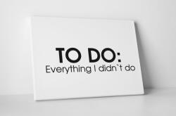 4 Decor Tablou canvas : To do - beestick-deco - 104,00 RON
