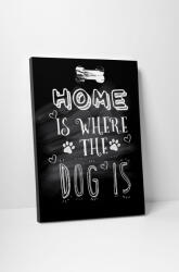 4 Decor Tablou canvas : Home and dog - beestick-deco - 69,00 RON