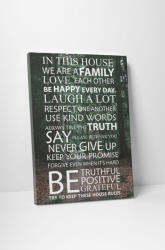4 Decor Tablou canvas : In this House - beestick-deco - 69,00 RON