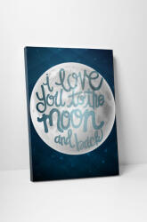 4 Decor Tablou canvas : To the moon and back - beestick-deco - 69,00 RON