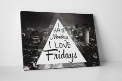 4 Decor Tablou canvas : I Hate Mondays - beestick-deco - 174,00 RON