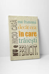 4 Decor Tablou canvas : Nicio casa - beestick-deco - 104,00 RON