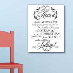 4 Decor Tablou canvas : A loving family (negru alb) - beestick-deco - 187,00 RON