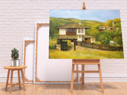 4 Decor Tablou canvas : Peisaj de toamna la tara - beestick-deco - 174,00 RON