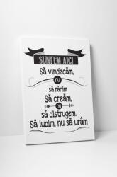 4 Decor Tablou canvas : Suntem aici - beestick-deco - 104,00 RON