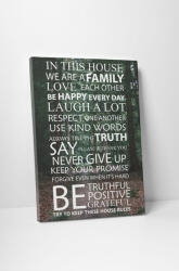 4 Decor Tablou canvas : In this House - beestick-deco - 174,00 RON