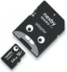 Nexby MicroSDXC 64GB U3 100MB/s + SD adapter AX0041 (AX0041)