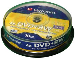 Verbatim Mediu optic Verbatim DVD+RW 4.7Gb 4X 10 bucati (43488)