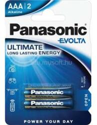 Panasonic EVOLTA LR03EGE/2BP 1, 5V AAA/mikro szupertartós alkáli elem 2 db/csomag (LR03EGE-2BP) (LR03EGE-2BP)