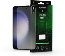 Samsung S906 Galaxy S22+ 5G/Galaxy S23+ rugalmas üveg képernyővédő fólia - MyScreen Protector Hybrid Glass Green - átlátszó