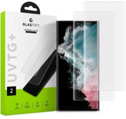 GLASTIFY Folie Protectie Sticla GLASTIFY UVTG pentru Samsung Galaxy S22 Ultra, 2 buc (Transparent)