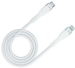 3MK Cablu incarcare 3Mk, Silicon, USB-C, compatibil Apple, 1 m (Alb)