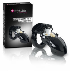 mystim Black Edition PUBIC ENEMY No 1 - elektro pénisz ketrec