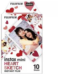 Fujifilm INSTAX MINI film 10 lapos Heart Sketch (FINMHS)