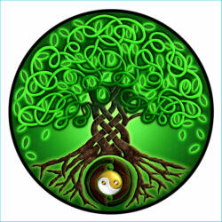Bindu Mandala Ablakmatrica - Életfa zöld