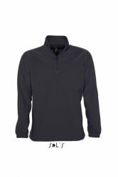 SOL'S Uniszex pulóver SOL'S SO56000 Sol'S ness - Fleece 1/4 Zip Sweatshirt -2XL, Charcoal Grey