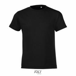 SOL'S Gyerek póló SOL'S SO01183 Sol'S Regent Fit Kids - Round neck T-Shirt -12A, Deep Black