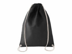 Kimood Uniszex hátizsák Kimood KI0125 Cotton Drawstring Backpack -Egy méret, Black