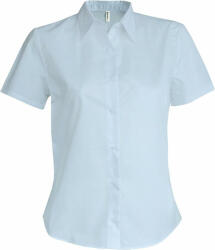 Kariban Női blúz Kariban KA536 Ladies' Short-Sleeved Oxford Shirt -L, Oxford Blue
