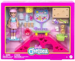 Mattel Set de joaca, papusa pe skateboard cu accesorii, Barbie, Chelsea