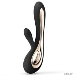 LELO Soraya 2 Vibrator Reincarcabil cu Actiune Dubla - culoare Negru Vibrator