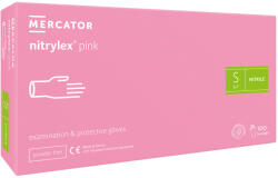 Mercator Medical Nitril kesztyű Pink púdermentes 100db - S - Mercator Medical