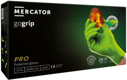 Mercator Medical MERCATOR gogrip Zöld háromszoros vastagságú munkavédelmi nitril kesztyű minden területre, 50db - M
