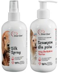 OVER ZOO OVER ZOO Yorkshire Terrier sampon 250ml + Silk Spray - folyadék a szőrzet könnyebb fésülhetőségéhez