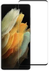 Temp-glass6312737465 Samsung Galaxy S30 Ultra fekete 3D-teljes lefedettséget biztosító karcálló, ütésálló kijelzővédő üvegfólia, 9H tempered glass, törlőkendővel (Temp-glass6312737465)