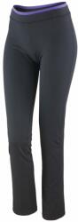 SPIRO Pantaloni fitness femei - Neagră / levandă | 2XS (SPIRO-S275F-1000158811)