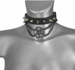 Leather & Steel Fashion Guler (ham) THE DEVIL'S KISS BAPHOMET - LSF3 27
