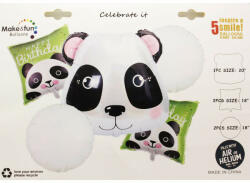  Héliumos luficsokor szülinapra, Pandás - INGYENES GLS szállítással (LUFI446003)