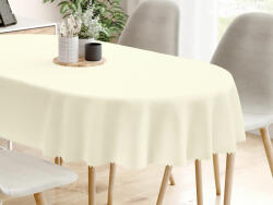 Goldea față de masă teflonată - vanilie - ovală 140 x 180 cm