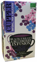 Cupper bio tea blackcurrant-blueberry feketeribizli-áfonya tea 50 g - vital-max