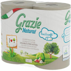 Grazie Natural toalettpapír 4 db 2 rétegű - vital-max