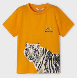 MAYORAL Тениска с къс ръкав wild с тигър за момче Майорал в оранжево
