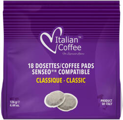 Italian Coffee Cafea Classico, 18 paduri compatibile Senseo , Italian Coffee (AV22)