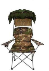  Scaun pliabil gradina, camping, pescuit, cu parasolar, camuflaj, max 120 kg, 92x130 cm, Malatec (00009976-IS)